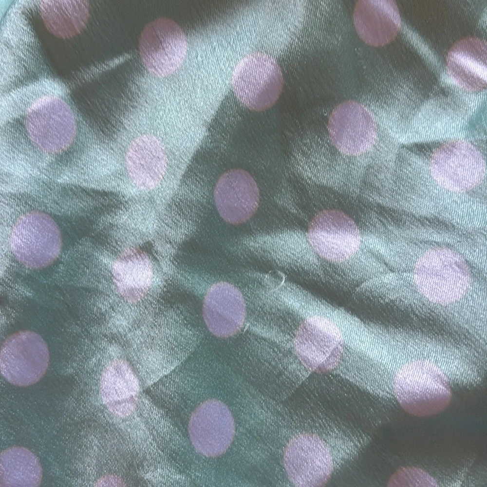 Y2K Victoria’s Secret Angels Polka Dot Mint Baby Doll Chemise Nightgown